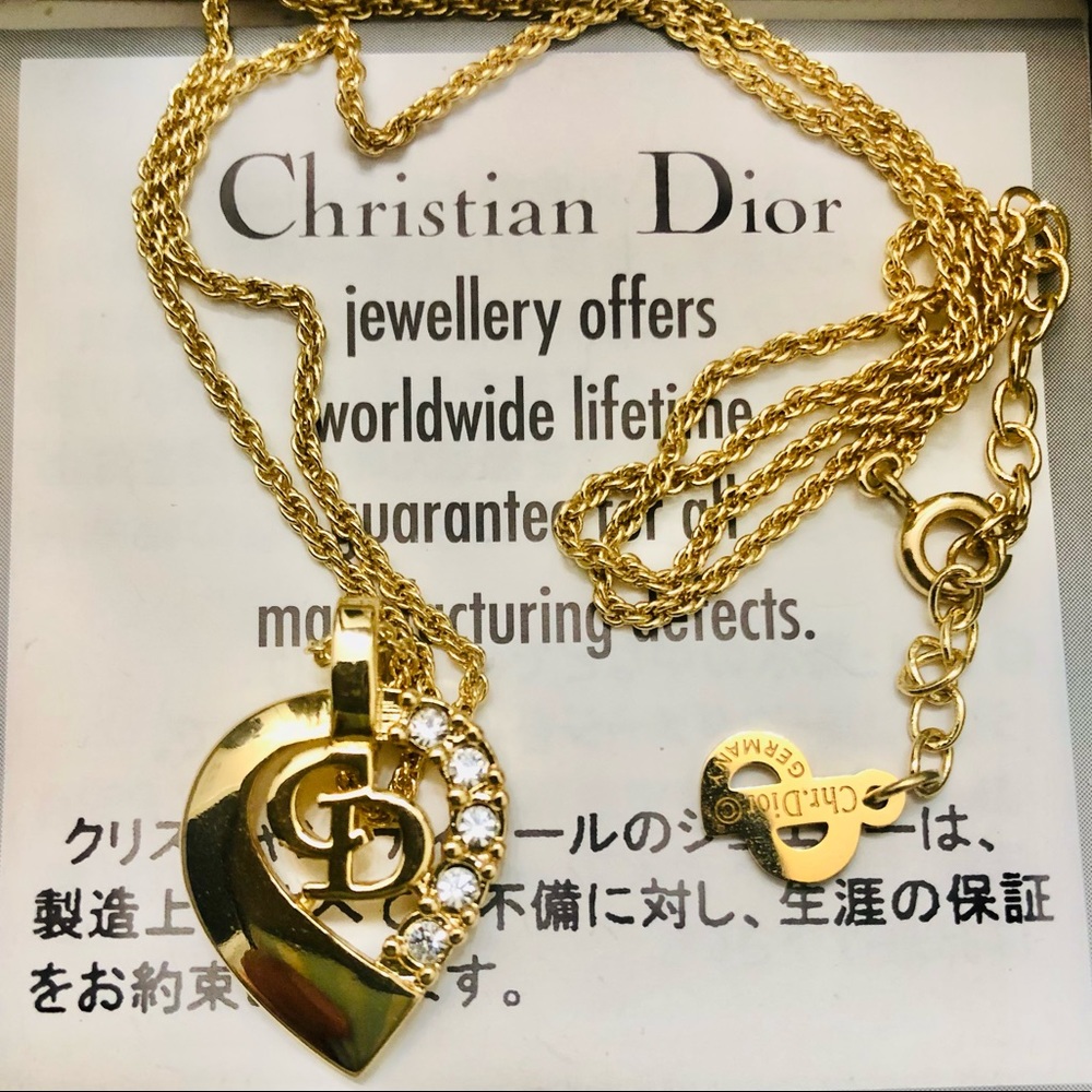 Christian Dior Heart Necklace